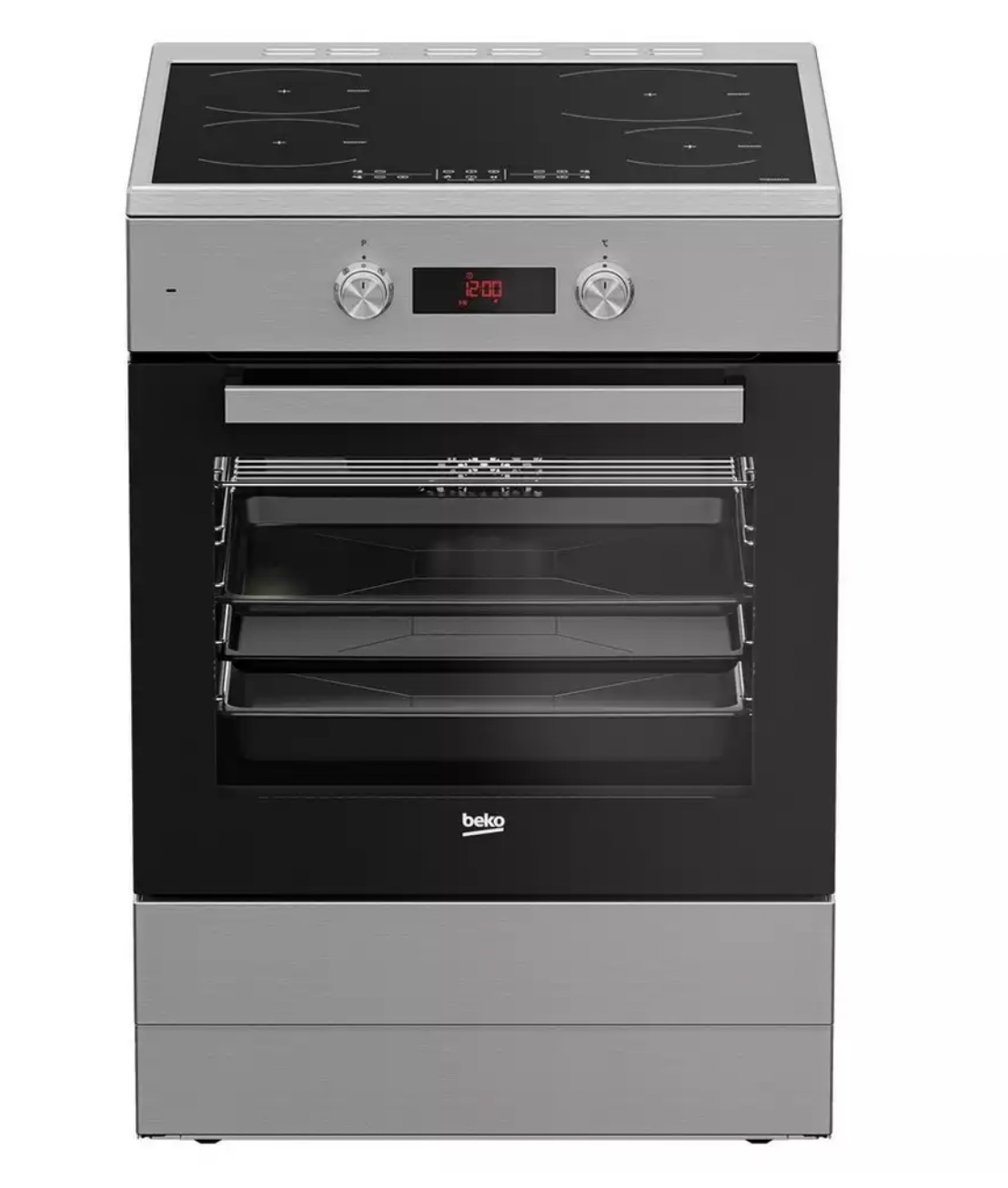 BEKO FSM89302GXS cuisinière avec taque à induction - 60cm BEKO FSM89302GXS cuisinière avec taque à induction - 60cm