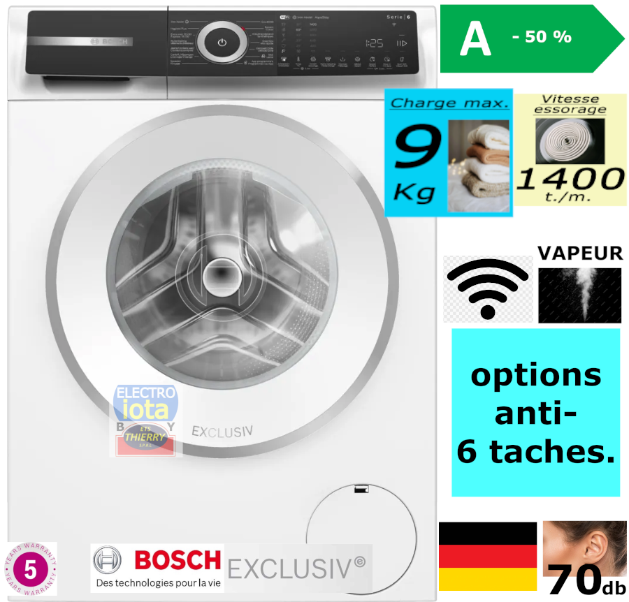 BOSCH WGB2440SFG SERIE 8 lave-linge
