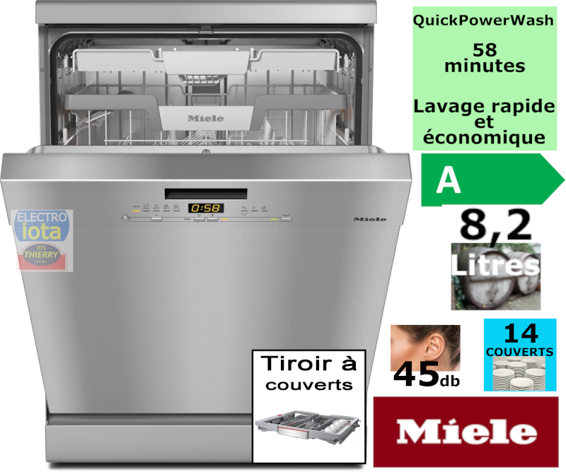 MIELE G5633SCACTIVECSFRONT lave-vaisselle pose-libre