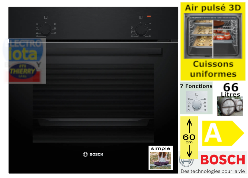 BOSCH HBF010BA1 SERIE 4 four multifonction - 60cm